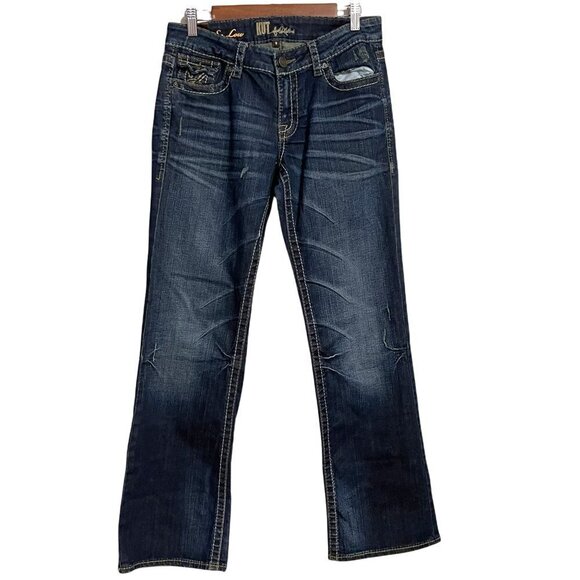 Kut From The Kloth Womens Contrast Stitch Flap So Low Kate Bootcut Jeans Sz 6 - Picture 2 of 10